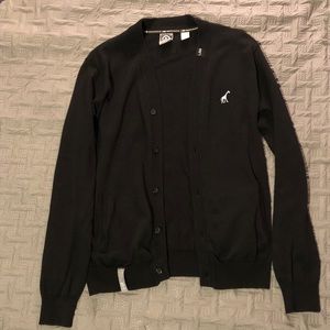 LRG Black mens cardigan